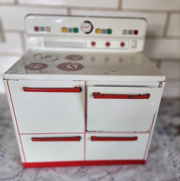 Vintage 1950s Wolverine Tin Litho Play Toy Stove/Oven - Picture 6 of 11